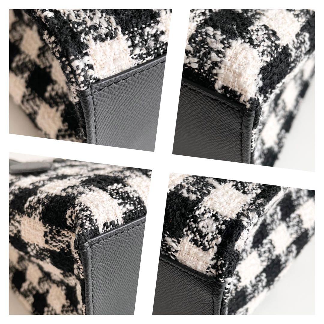 フルラ FURLA ハンドバッグ 2way エラ ツイード ブラック 新品保管