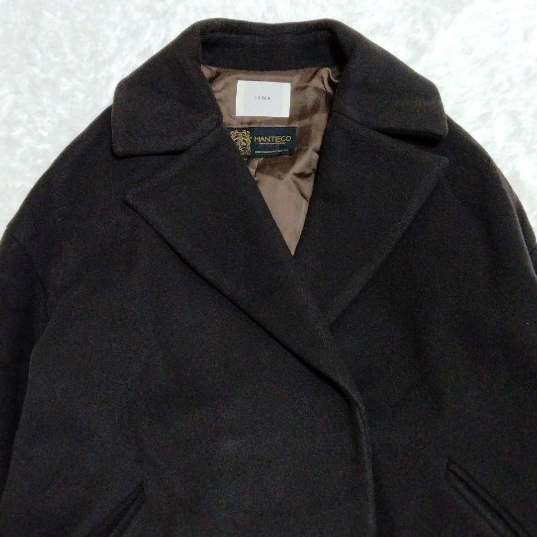 【現行】イエナ　マンテコ　オーバーチェスターコート　ブラウン