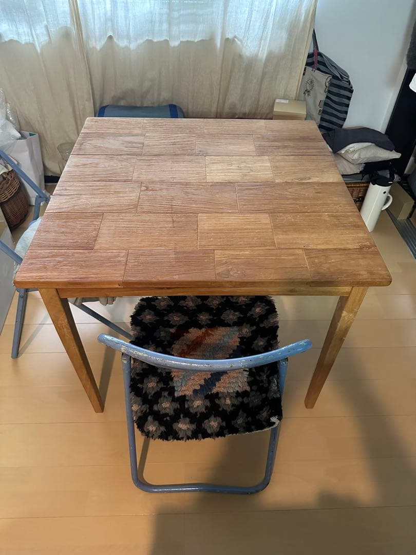 木製 正方形 ダイニングテーブル