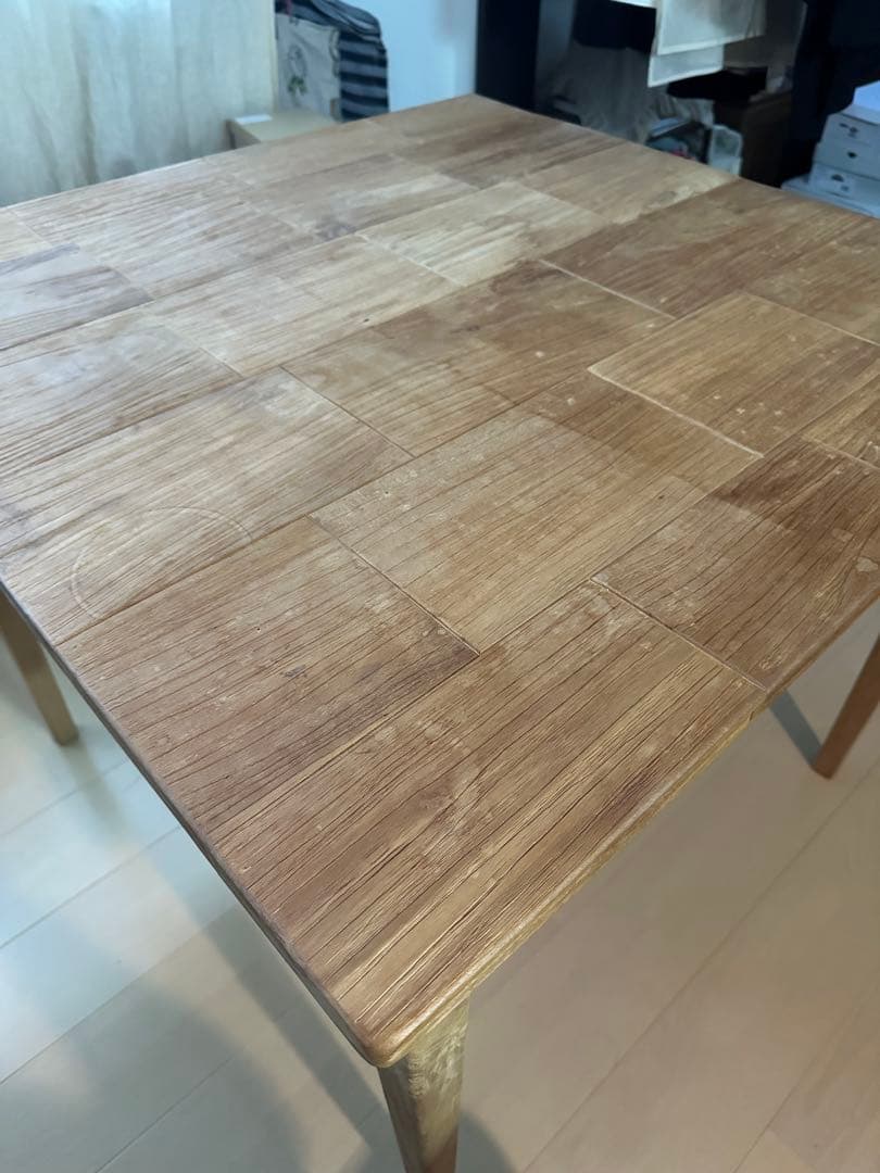 木製 正方形 ダイニングテーブル