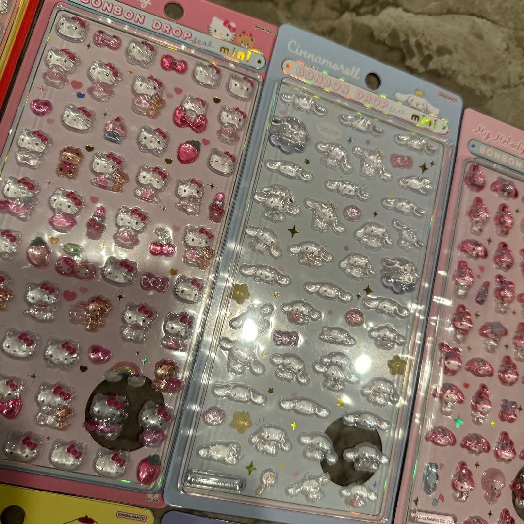【正規品】8点セット正規品　ボンボンドロップシールミニminiサンリオ