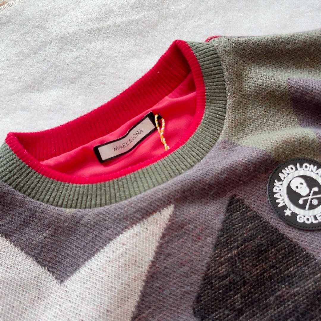 新品　マークアンドロナ　近年　防風　裏地付　セーター　スニード　スター　柄