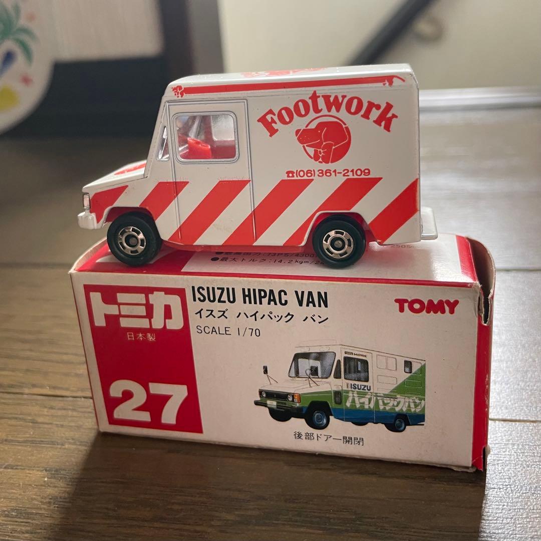 トミカ（日本製） イスズ ハイパック バン【シール付】