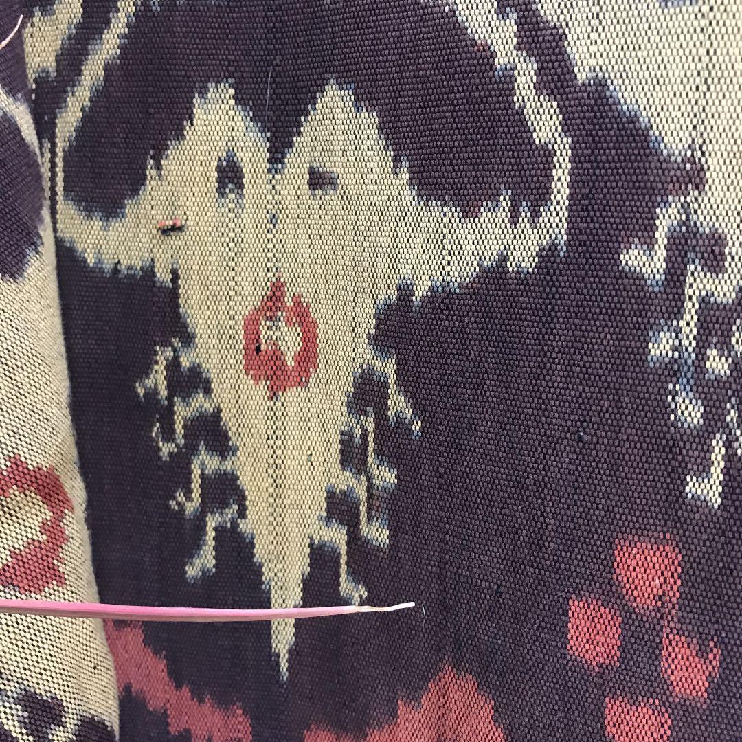 インドネシア　アンティーク　イカット　タペストリー　布