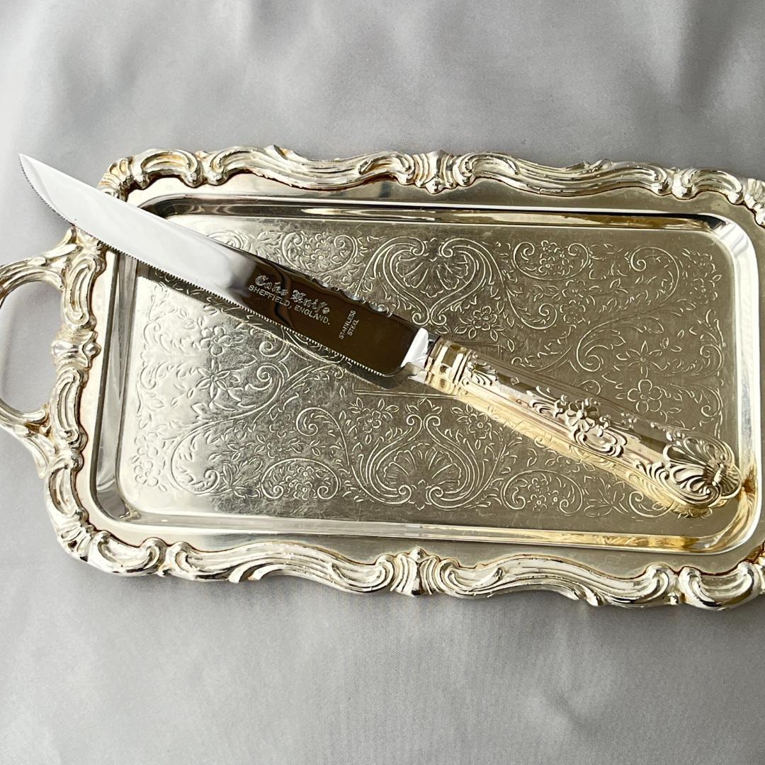 【Harrison Brothers】【純銀ハンドル】キングス　サーバーナイフ