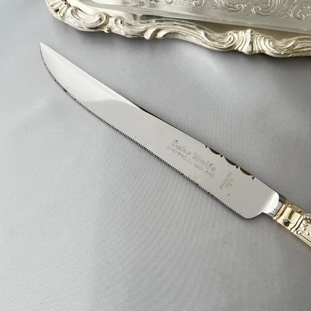 【Harrison Brothers】【純銀ハンドル】キングス　サーバーナイフ