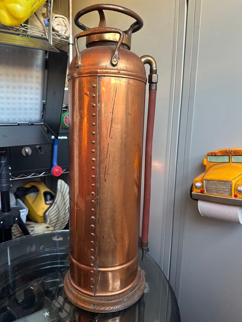 消火器‼️ヴィンテージ‼️銅製‼️MADE IN USA‼️アメリカ製‼️