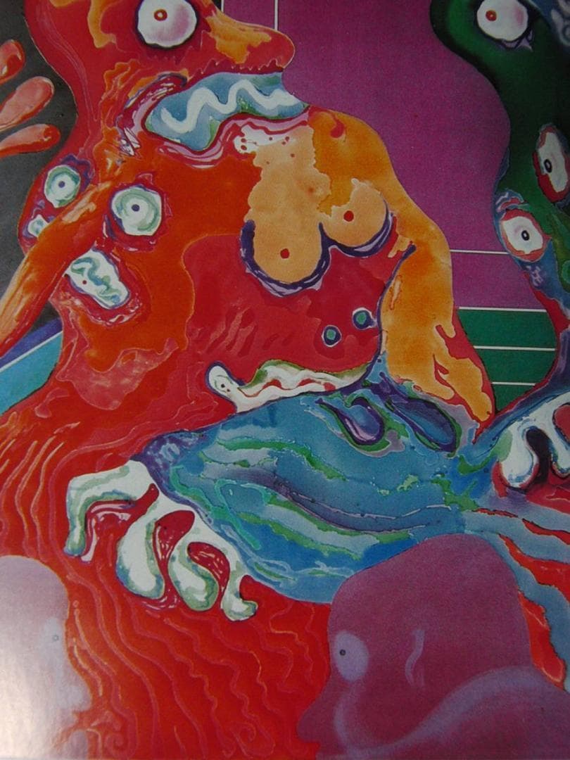 渡辺恂三、【メトロ】、希少な額装用画集より、新品額装付、状態良好