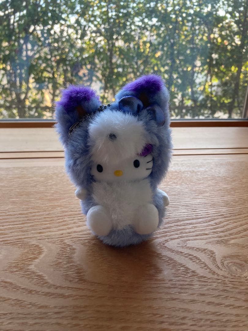 ハローキティ キタキツネ着ぐるみ ぬいぐるみ ラベンダー 北海道限定レア