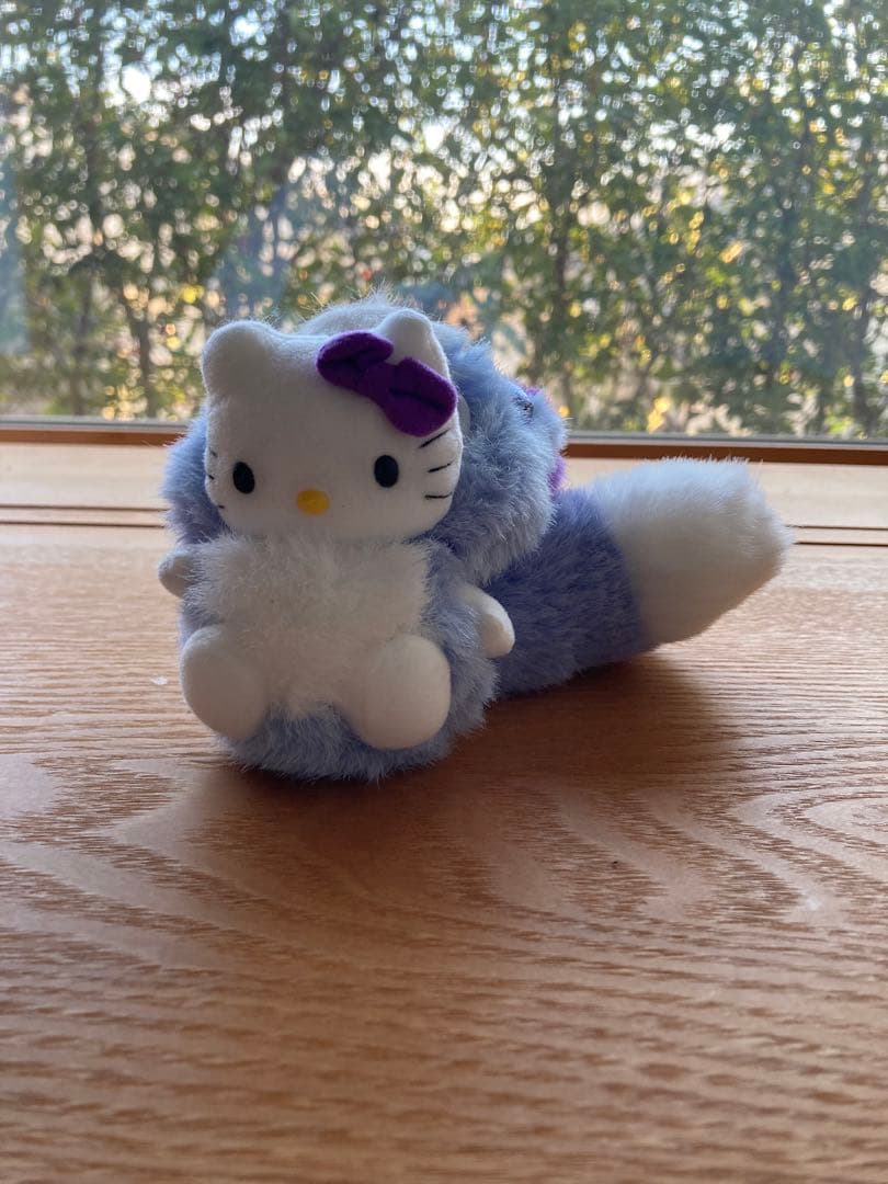 ハローキティ キタキツネ着ぐるみ ぬいぐるみ ラベンダー 北海道限定レア