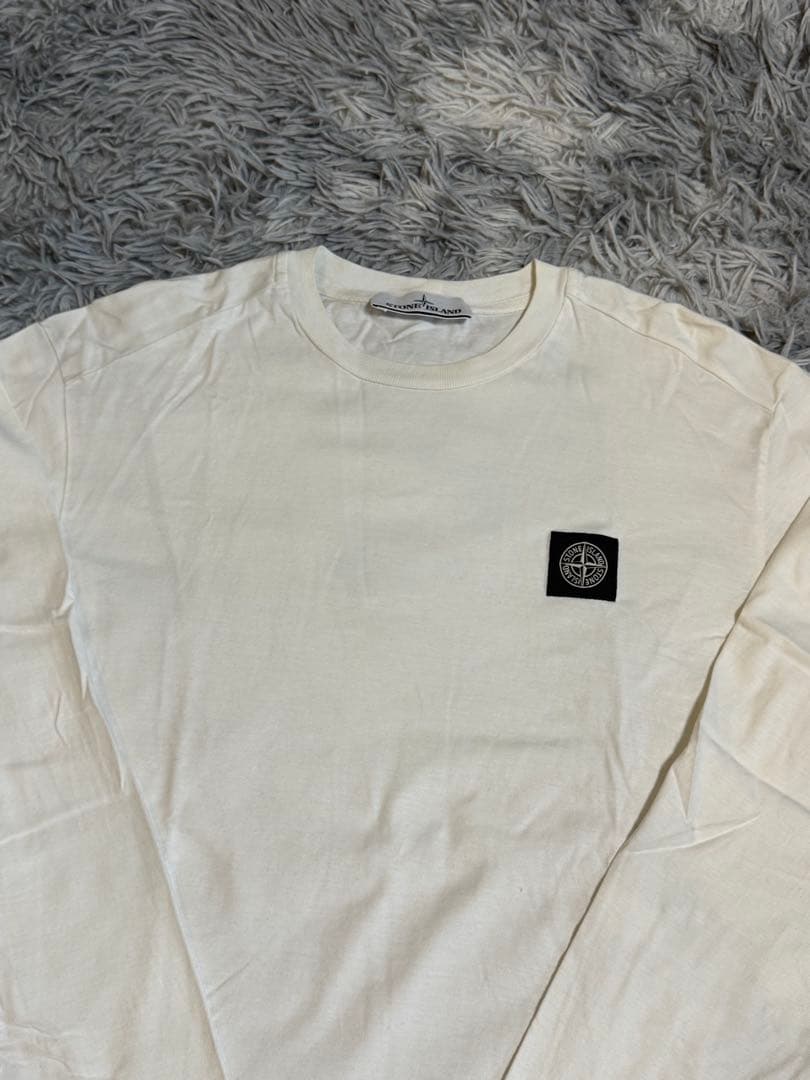 STONE  ホワイト長袖Tシャツ