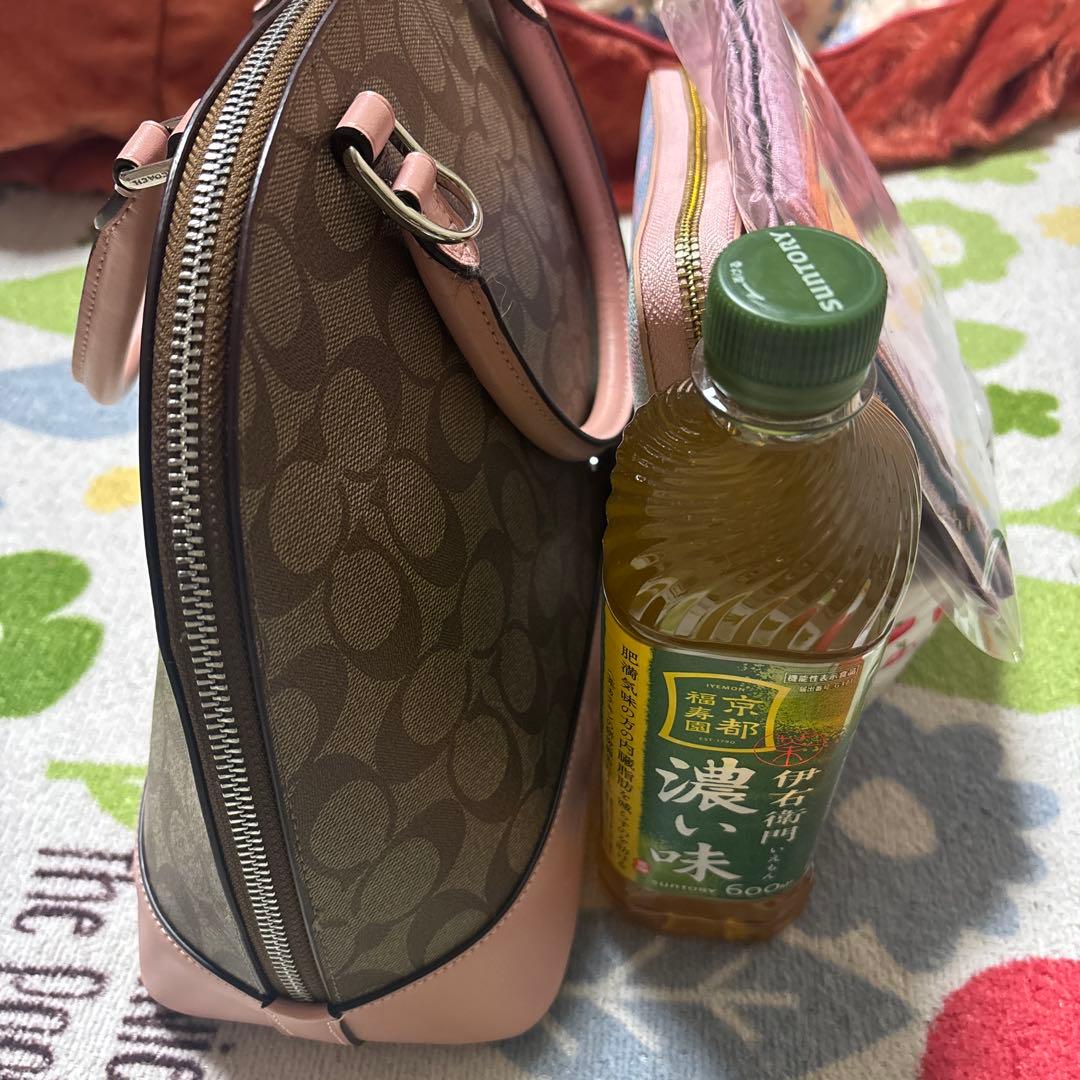 未使用品　COACH ハンドバッグ ブラウン/ピンク