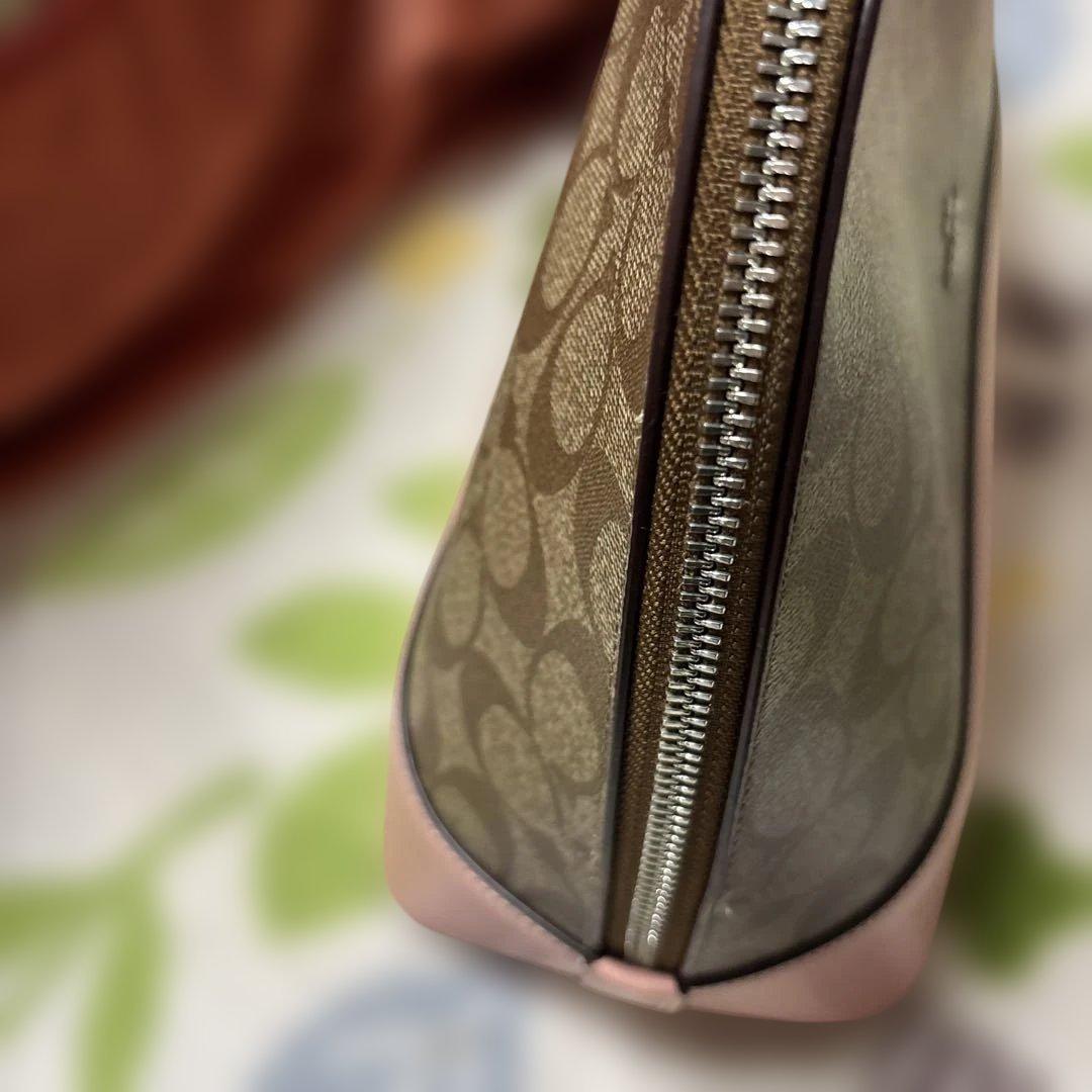 未使用品　COACH ハンドバッグ ブラウン/ピンク