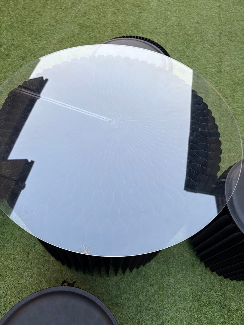 ihpaperアコーディオンペーパースツールセット、屋内外両使い可能折り畳み式