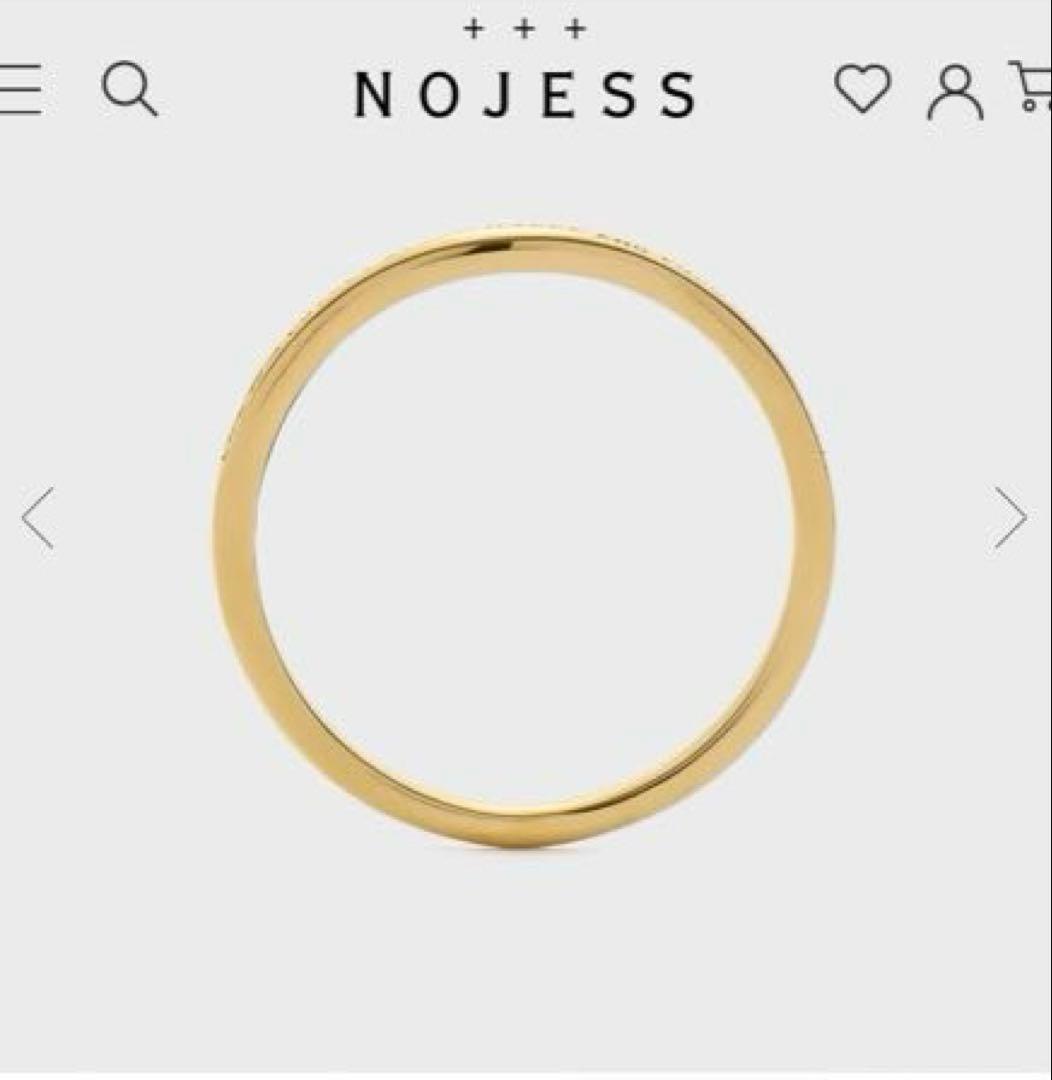 新品　NOJESS SV925 【現行品】 ゴールド メッセージ リング11号