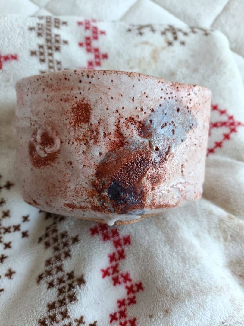 辻村史朗　志野の茶碗