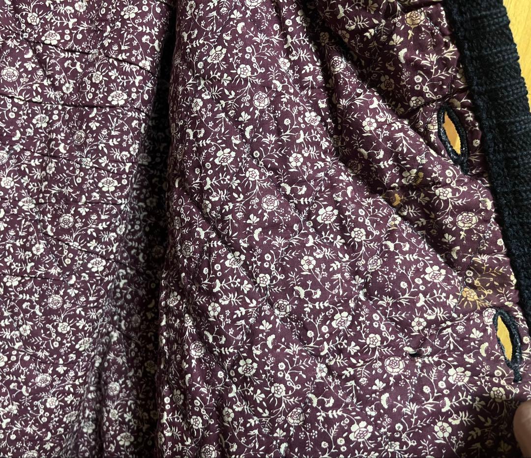 90s VALENTINO イタリア製 ウールニットブルゾン ブラック