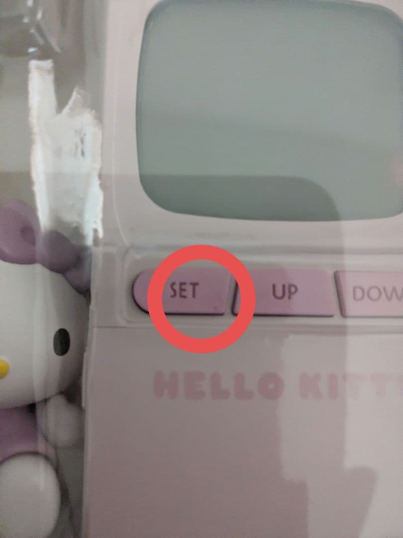 韓国限定モデル　ハローキティ ガラケー形置き時計