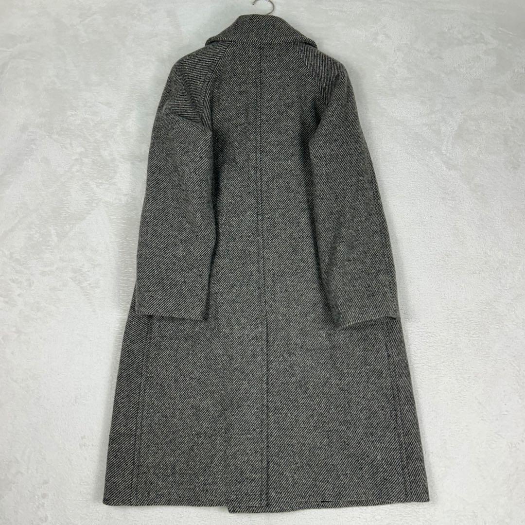 マーガレットハウエル 近年モデルヘリンボーンダブルチェスターコート ユニセックス