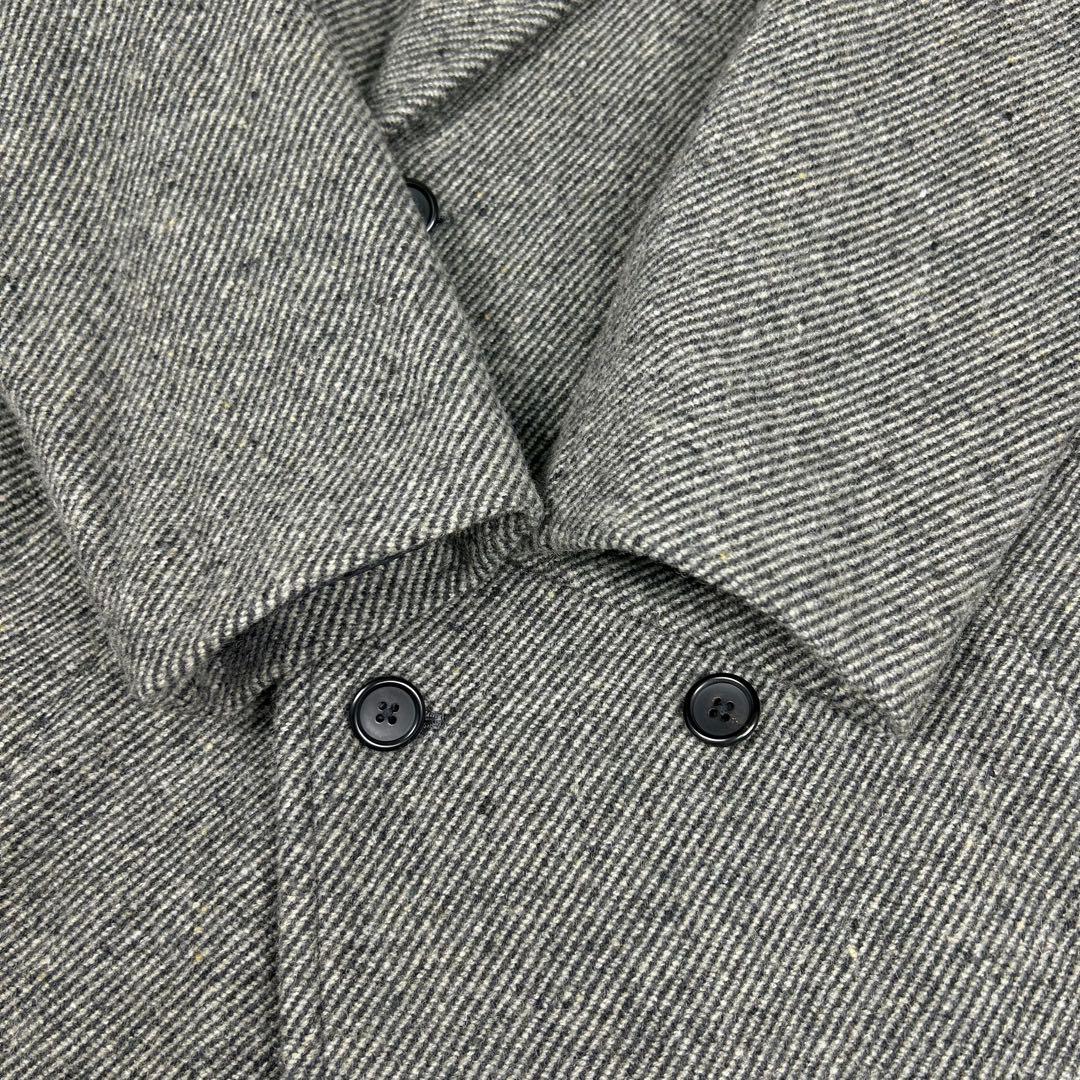 マーガレットハウエル 近年モデルヘリンボーンダブルチェスターコート ユニセックス