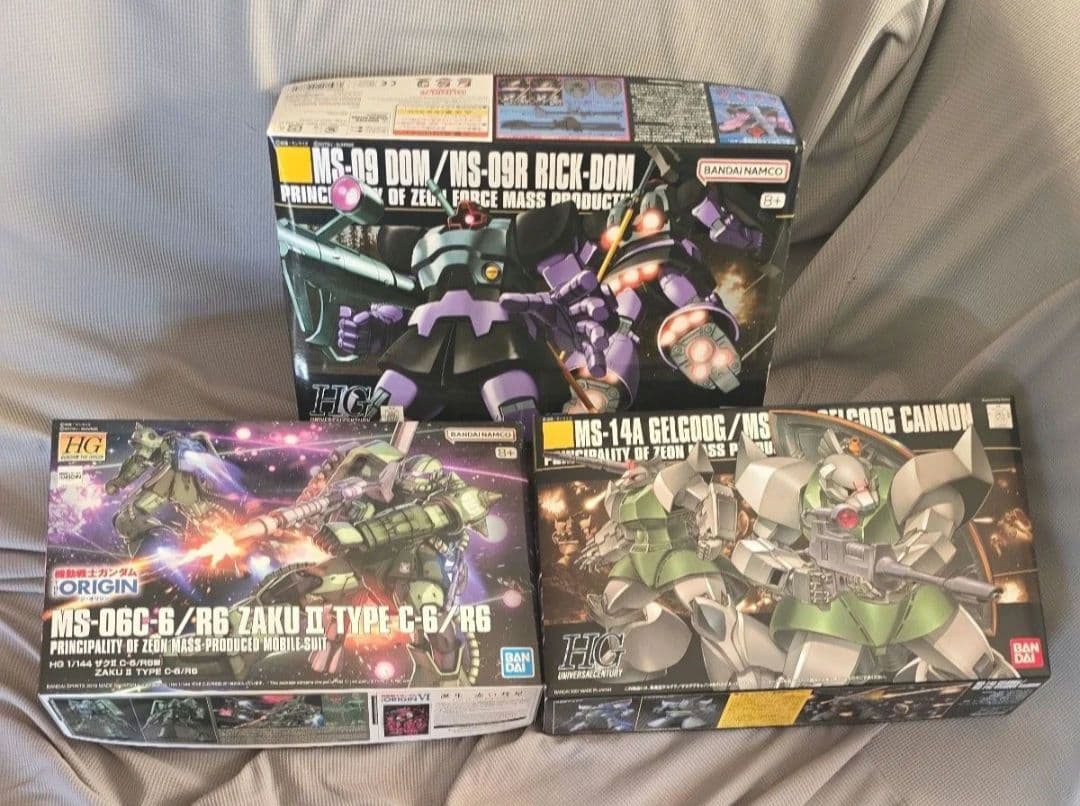 HGドム/リックドム&ザクIIC-6/R6&量産型ゲルググ/ゲルググキャノン