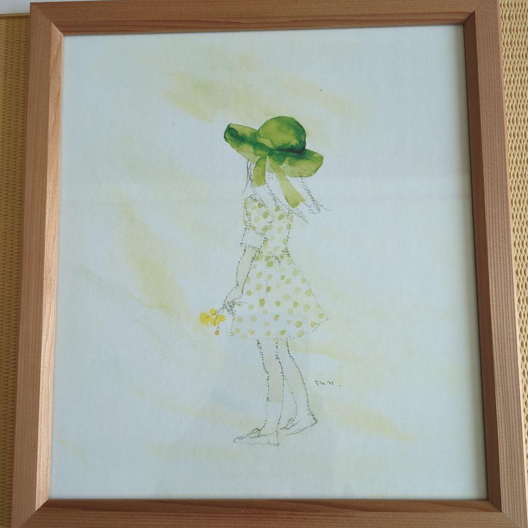 いわさきちひろ 色紙10枚セット 木製フレーム付き