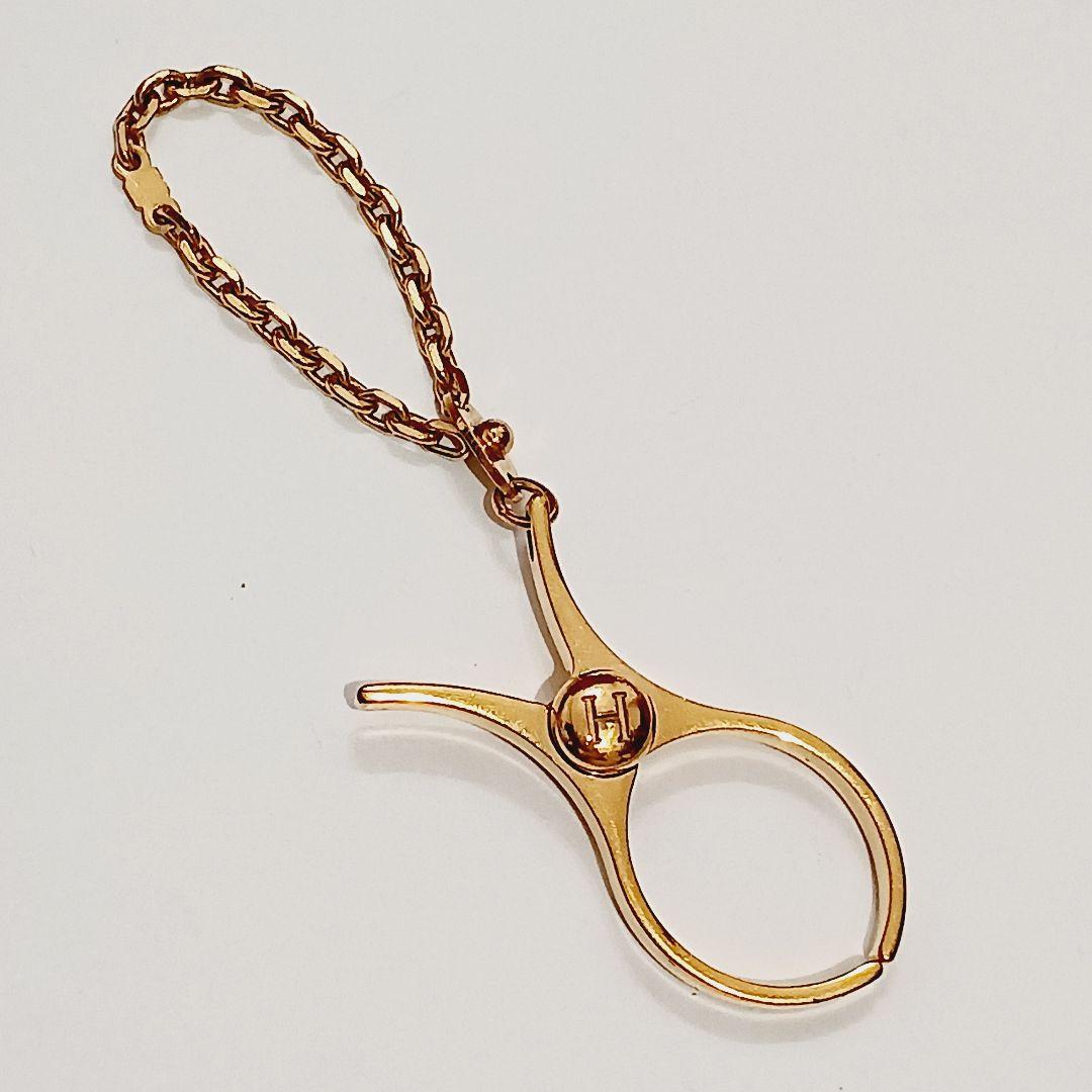 HERMES エルメス フィルー グローブホルダーGP ゴールド 真贋済