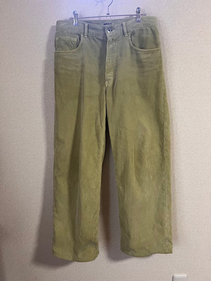 パンツ auralee corduroy pants