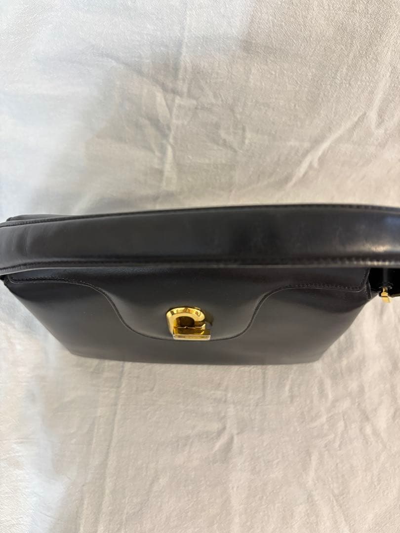 GUCCI Gフレーム ハンドバッグ 黒