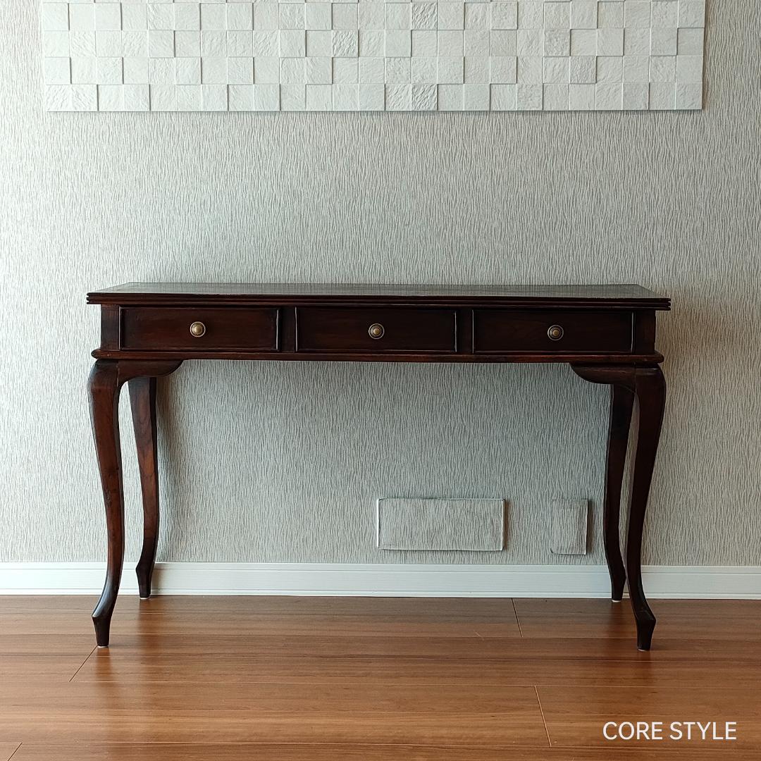 アンティーク　猫脚スクエアテーブル　コンソール　A86