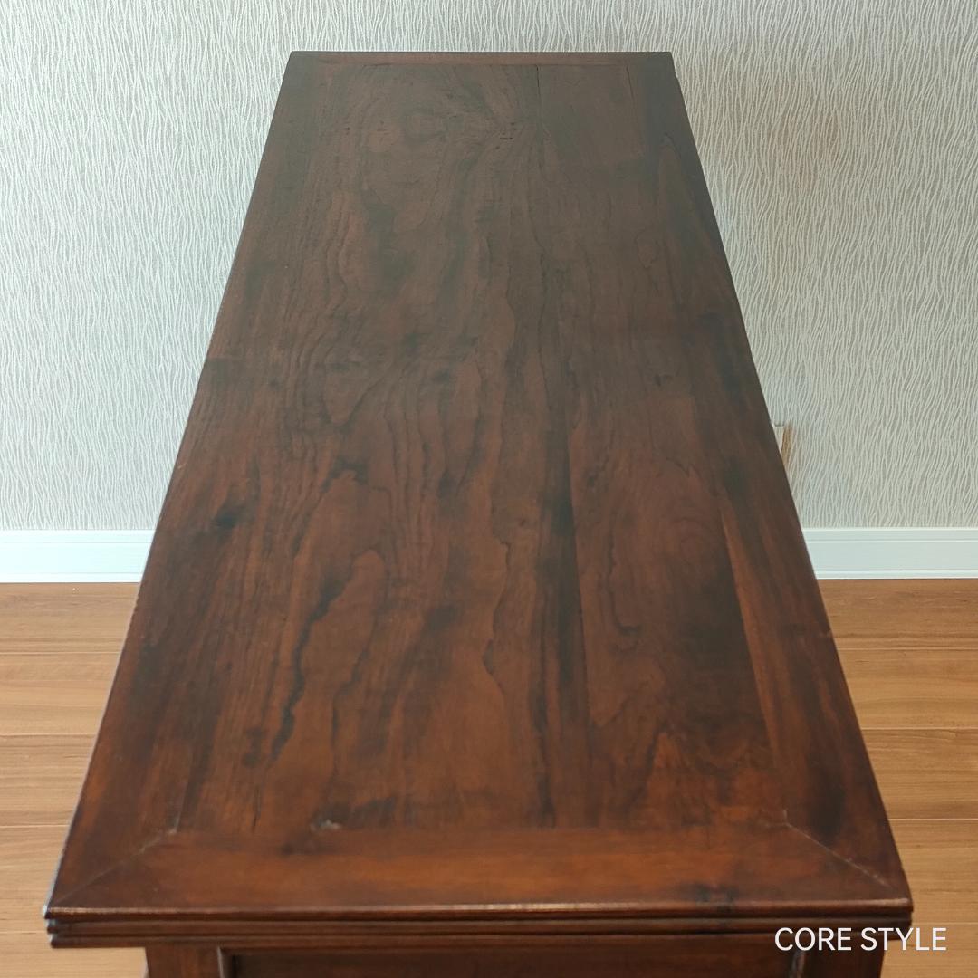 アンティーク　猫脚スクエアテーブル　コンソール　A86