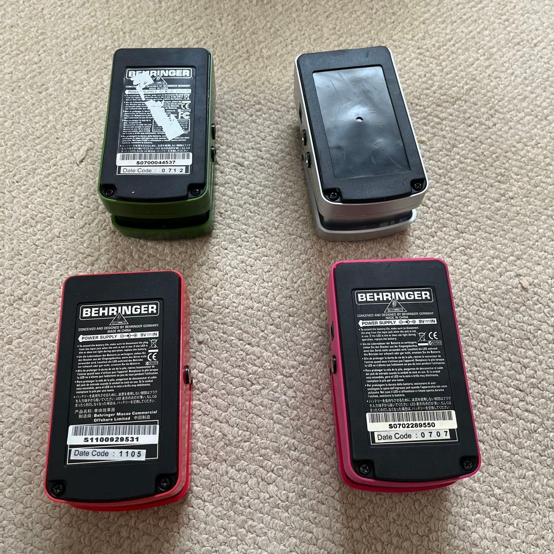 Behringer ギターエフェクターセット　9＋1個