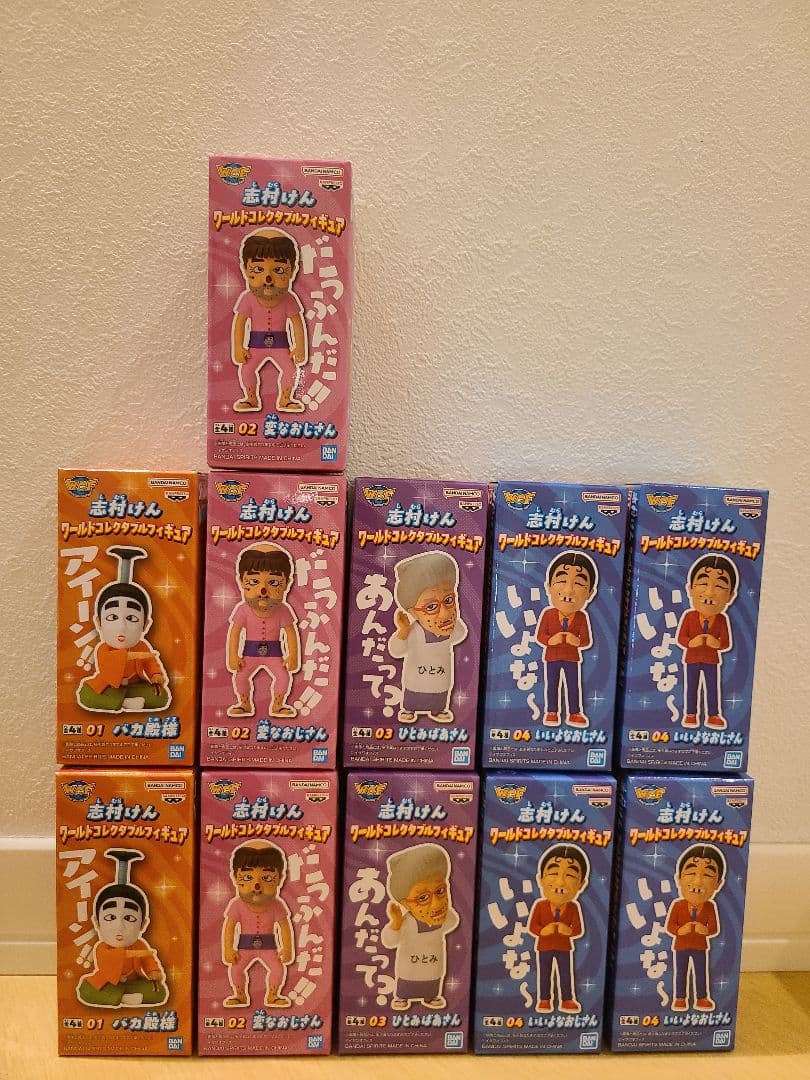 【人気、志村けん】ワールドコレクタブルフィギュア4種11個