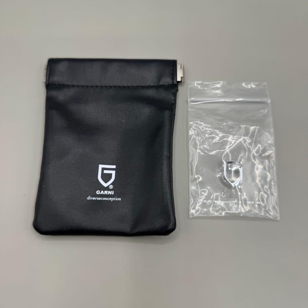 美品　ガルニ　ブレスレット　レザー　シルバー