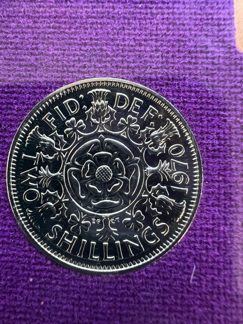 外国硬貨　イギリス　1970年　8種まとめロット