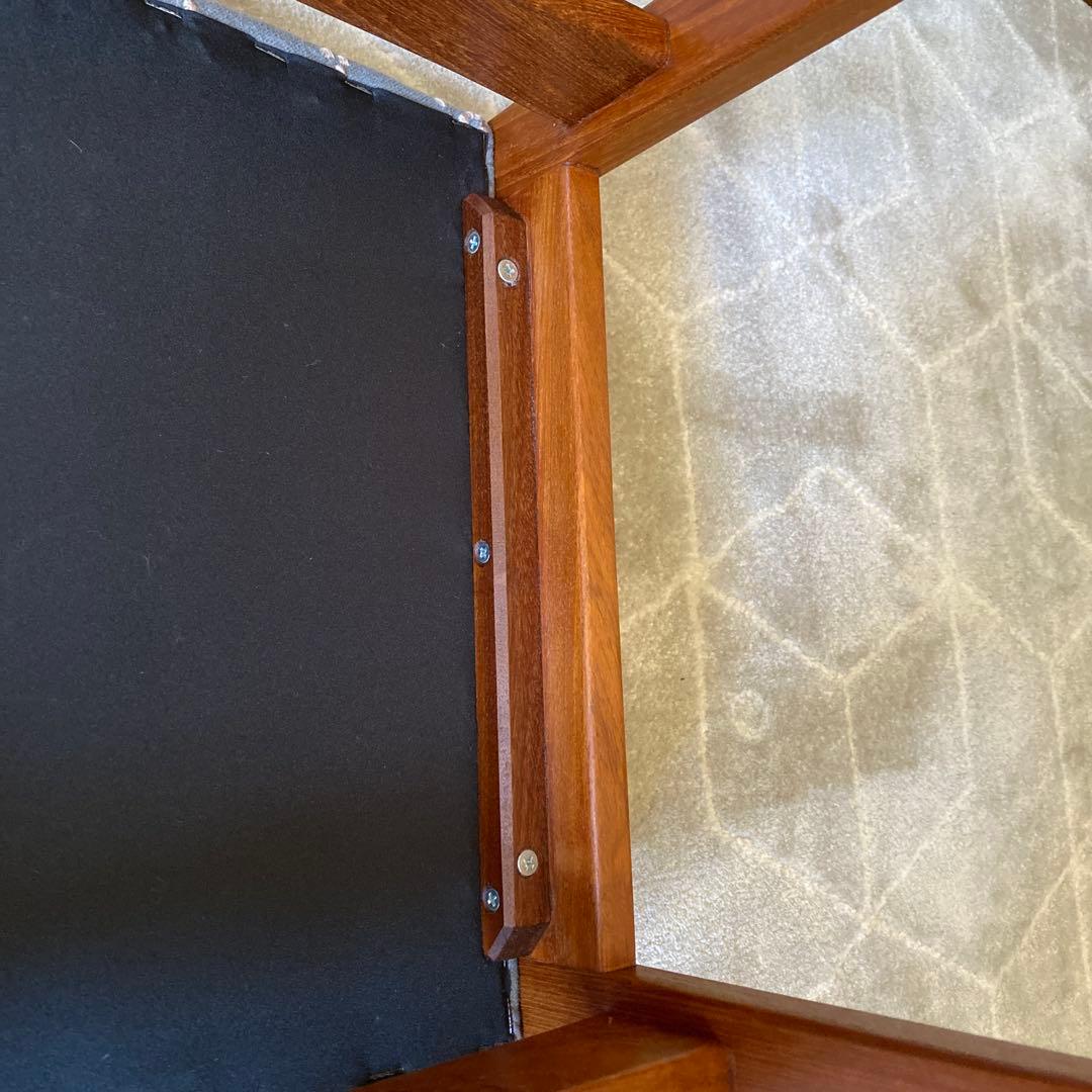 デンマーク　ヴィンテージスツール（ミナペルホネン タンバリン×チーク無垢材）