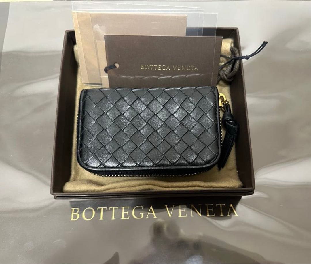 ★【極美品】ボッテガヴェネタ ケース ラム／ネロブラック／ゴールド✨✨✨3️⃣