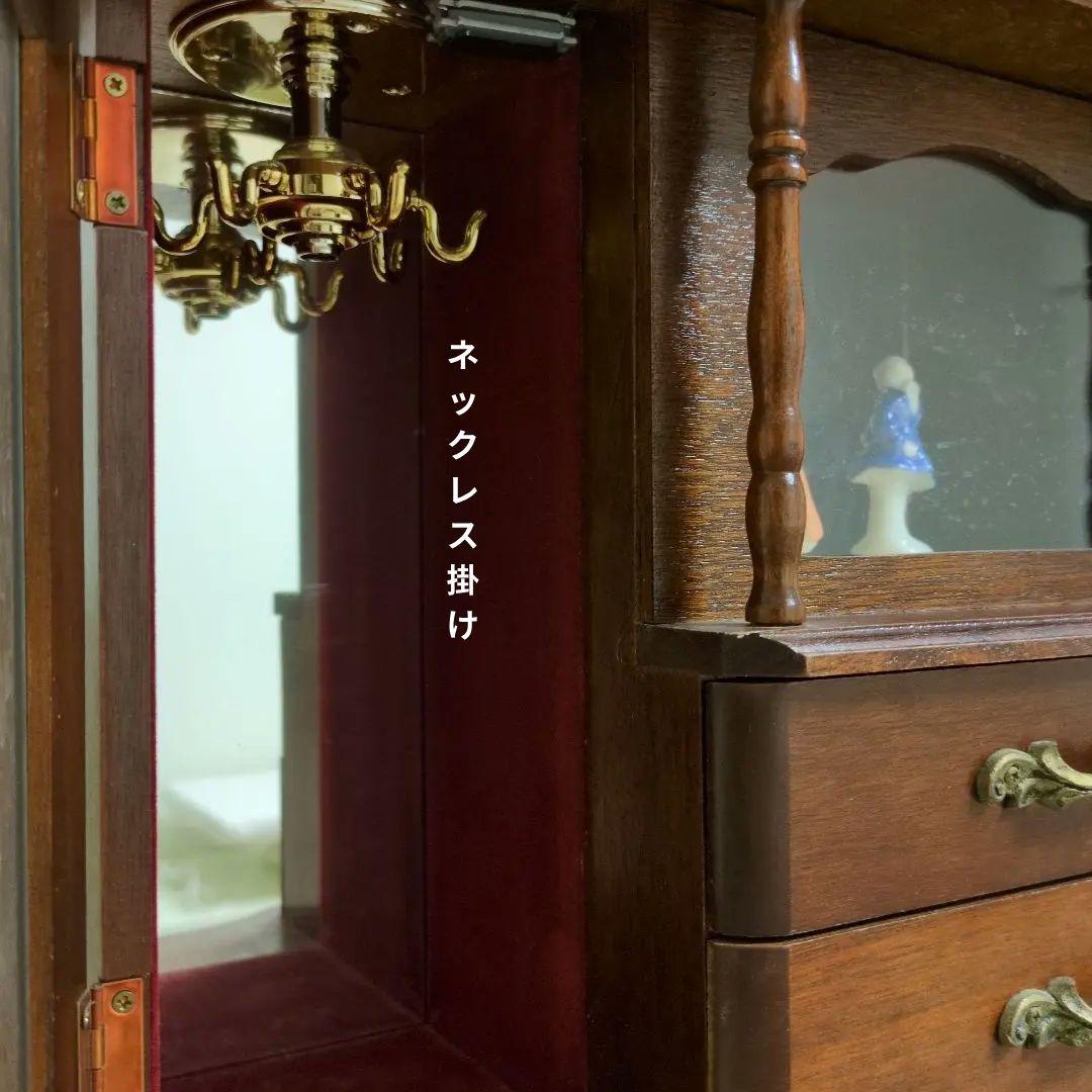 ジュエリーボックス アンティーク　希少！　陶器人形　舞踏会　ネジ式オルゴール