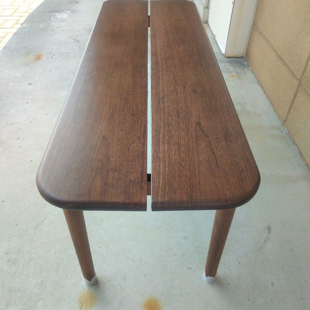 【美品】天然木　カフェベンチ　ブラウン