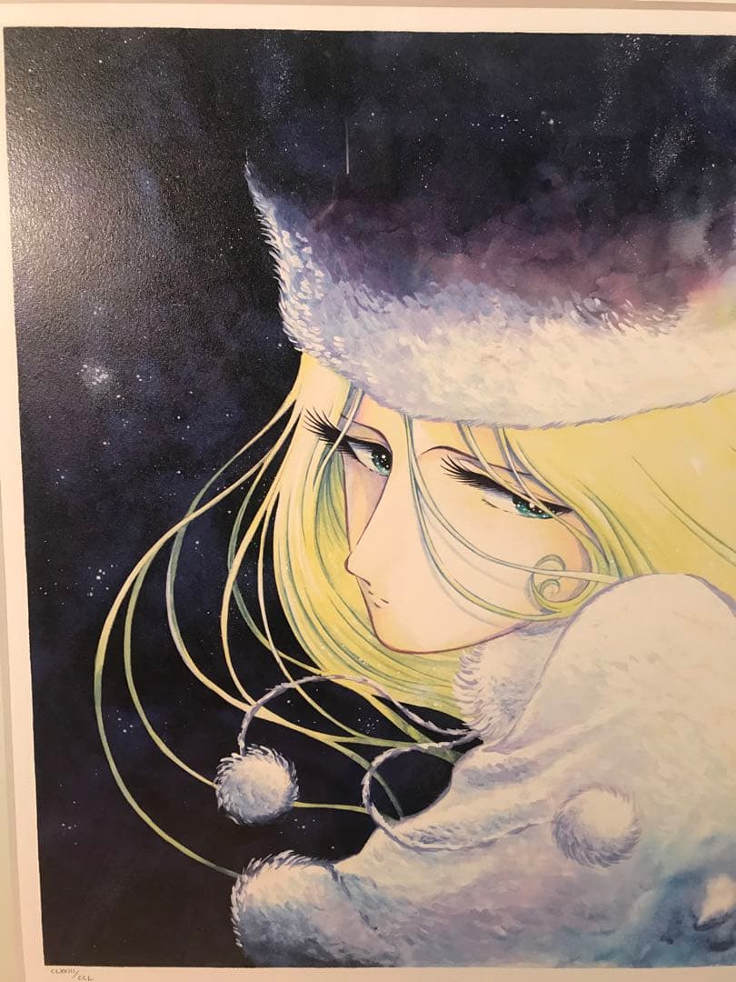 松本零士「メーテルレジェンド」ミクスドメディア　直筆サイン有り・作品保証書無し