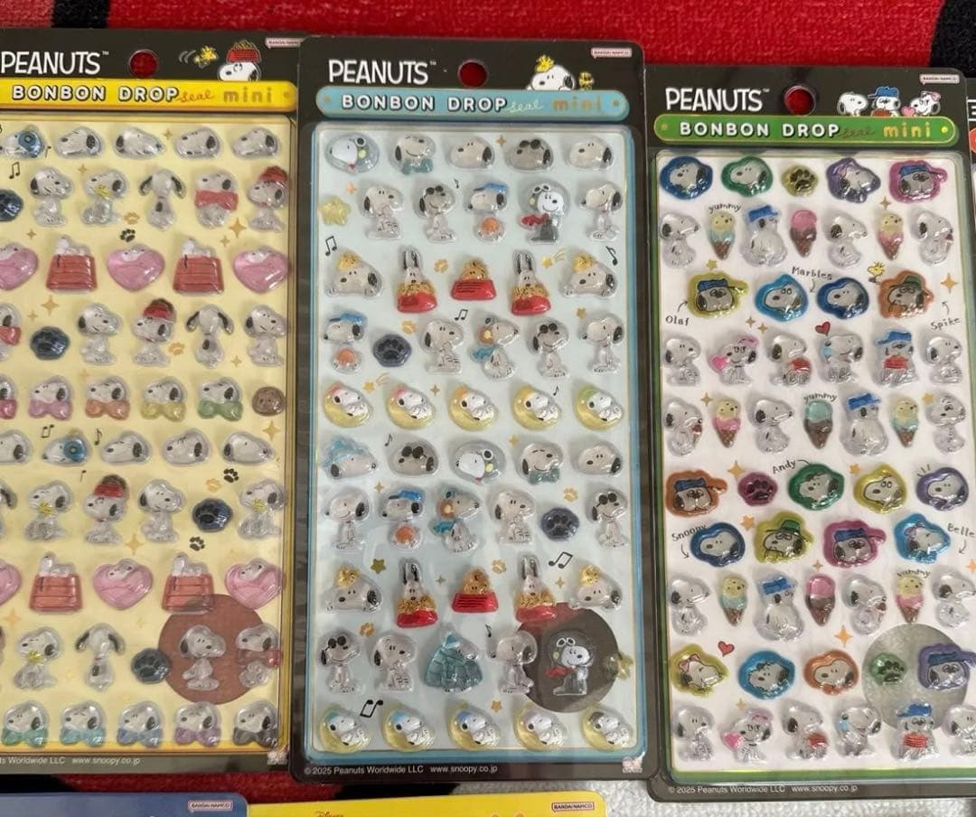 ディズニー スヌーピー ボンボンドロップミニ シール 12枚セット まとめ売り