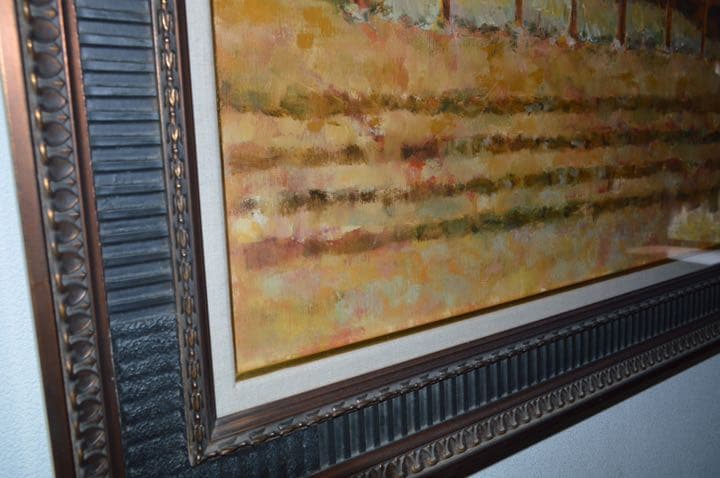 井上和久 油彩画 奈良 二月堂