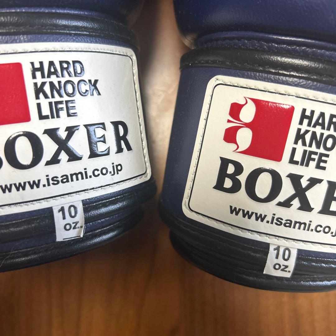 ISAMI BOXER ボクシンググローブ 10oz ネイビー