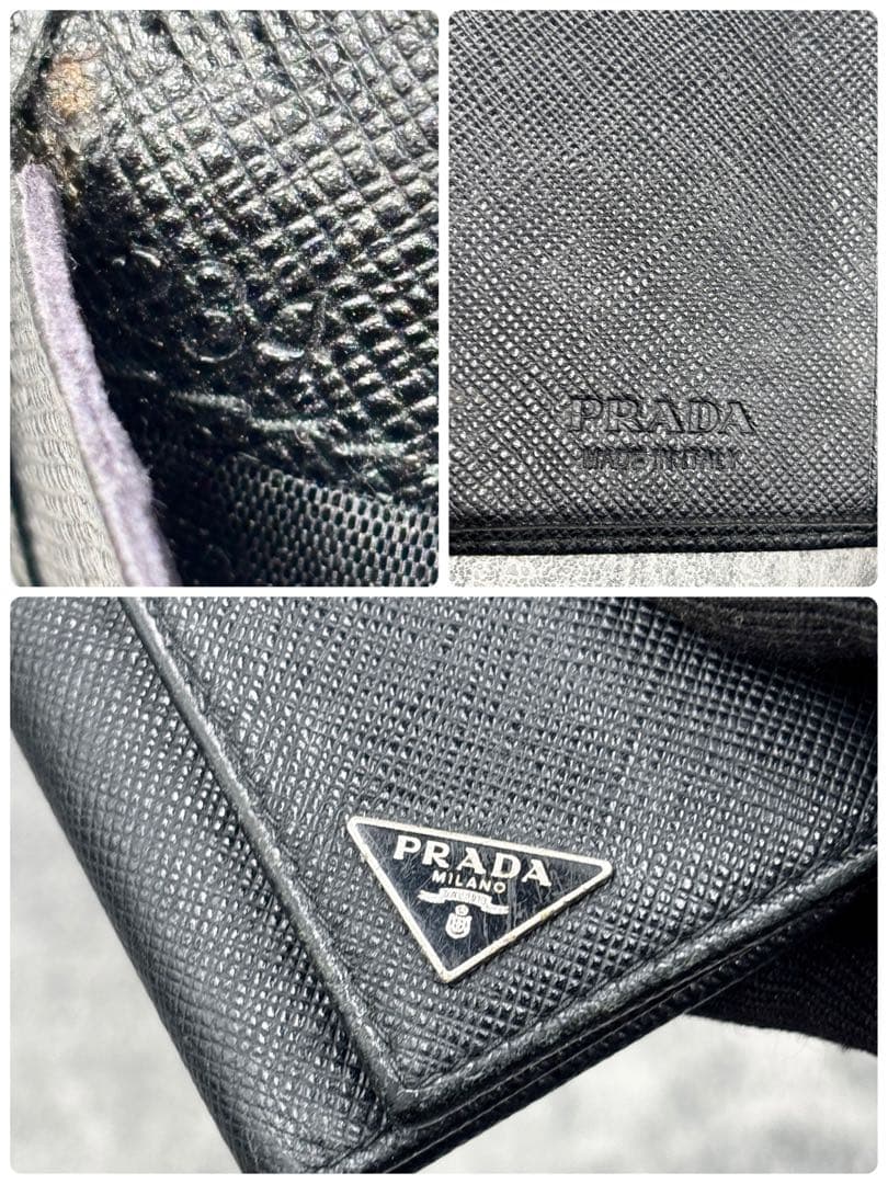 ✨️現行/美品✨️PRADA プラダ キーケース レザー ブラック 4連キーケス