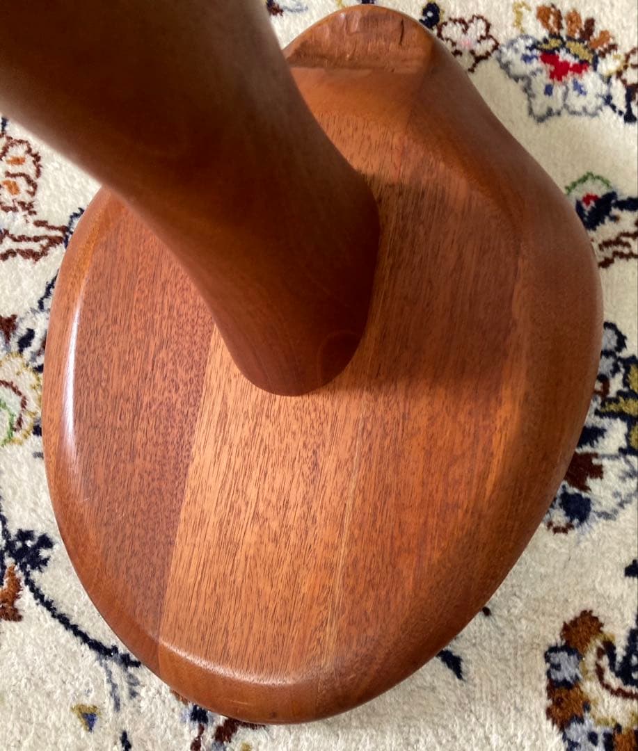 良工房　木製　一本足　椅子　イス　スツール　ウッドスツール　作家物