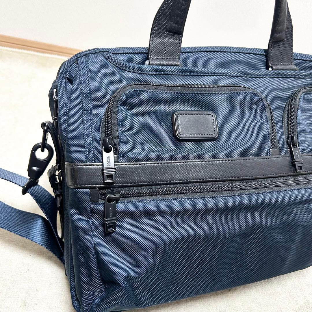 美品　TUMI × SHIPS ブリーフケース　ビジネスバッグ　ネイビー　コラボ
