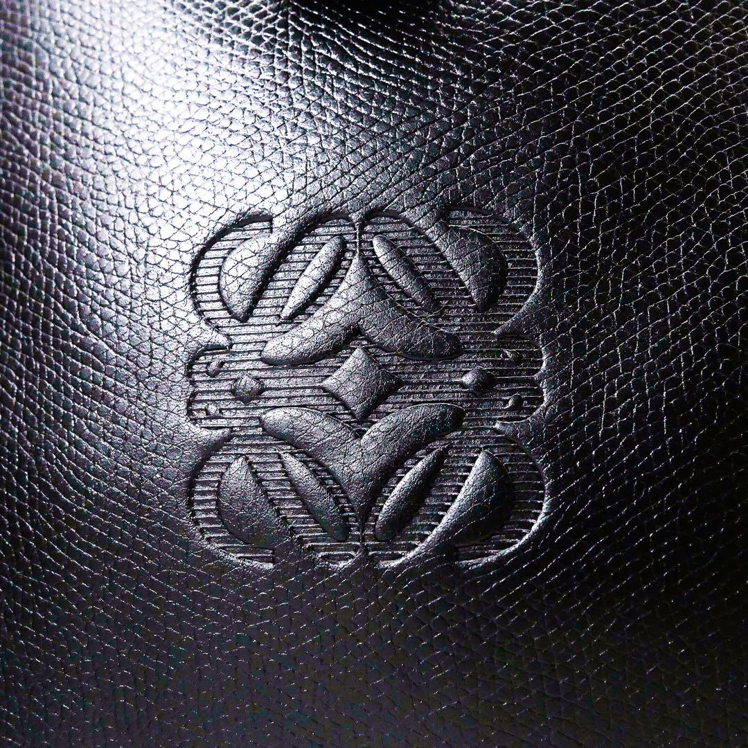 美品 LOEWE ロエベ アナグラム ブリーフバッグ ビジネスバッグ 黒