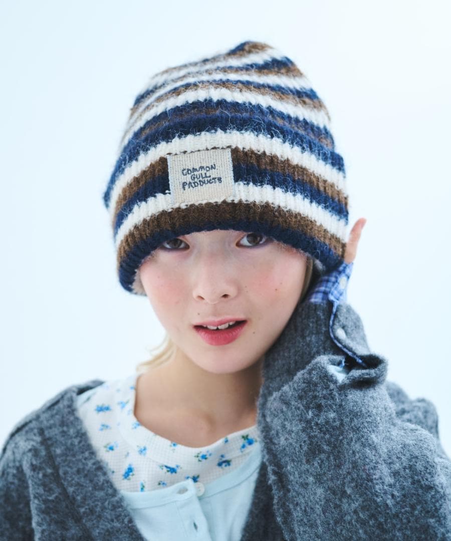 common gull products 記憶の中のガルニット帽弟子 ネイビー
