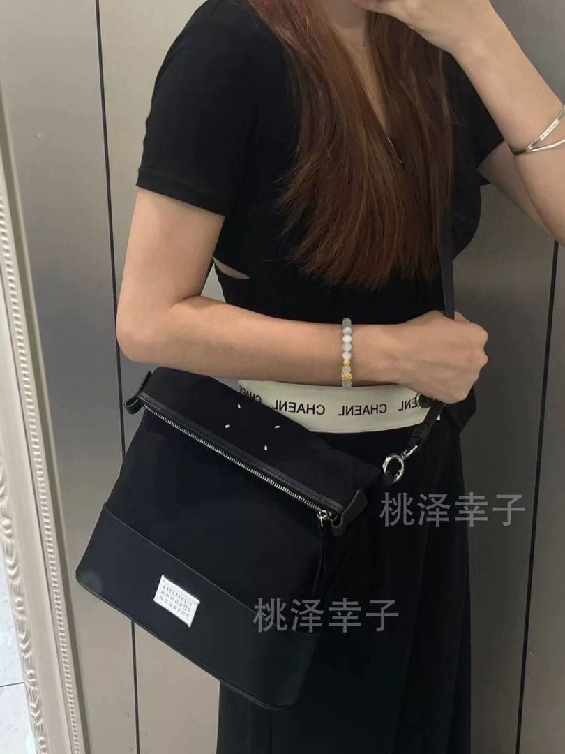 メゾンマルジェラ ショルダーバッグ バケットバッグ 黒