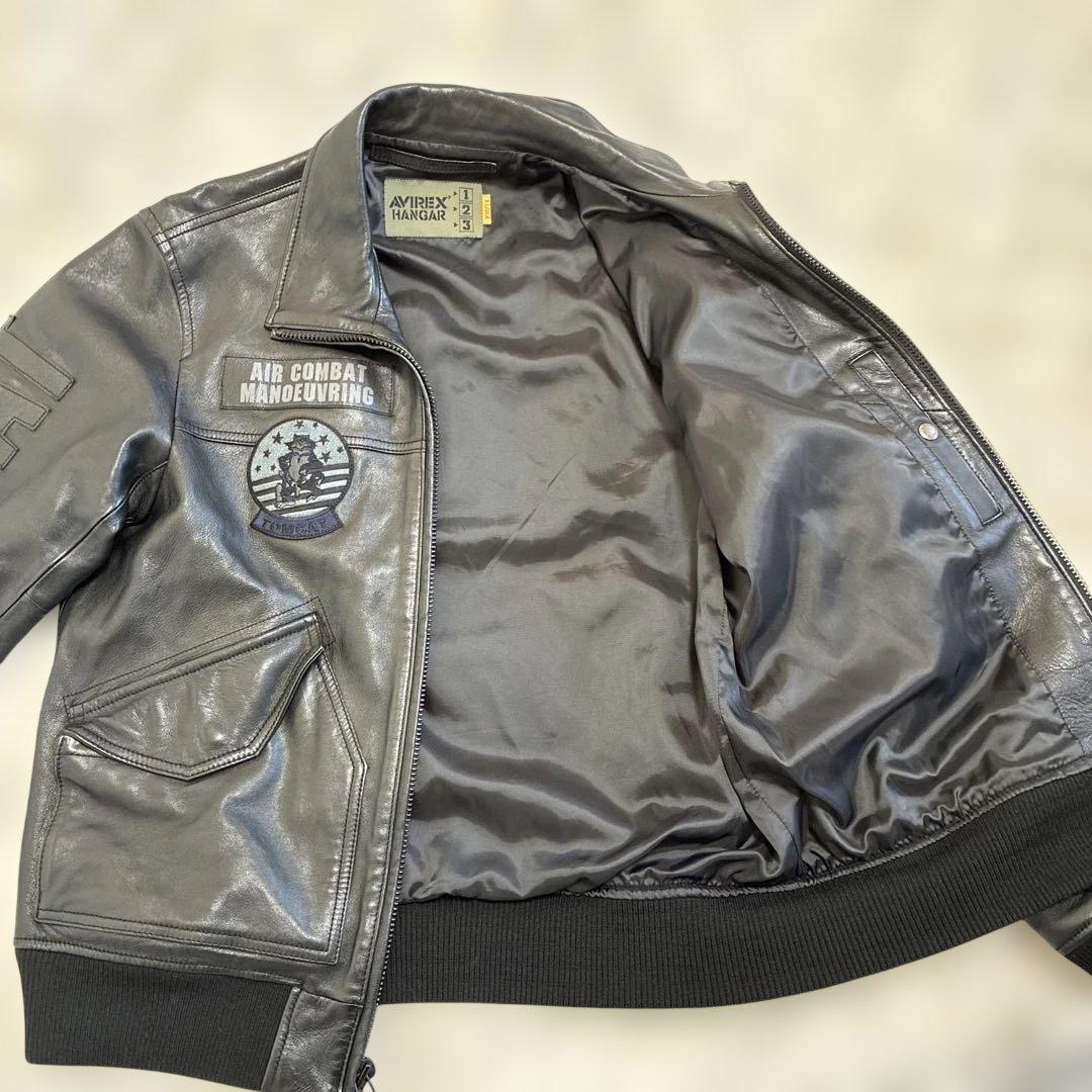 AVIREX アヴィレックス トップガン レザー ジャケット ブラック